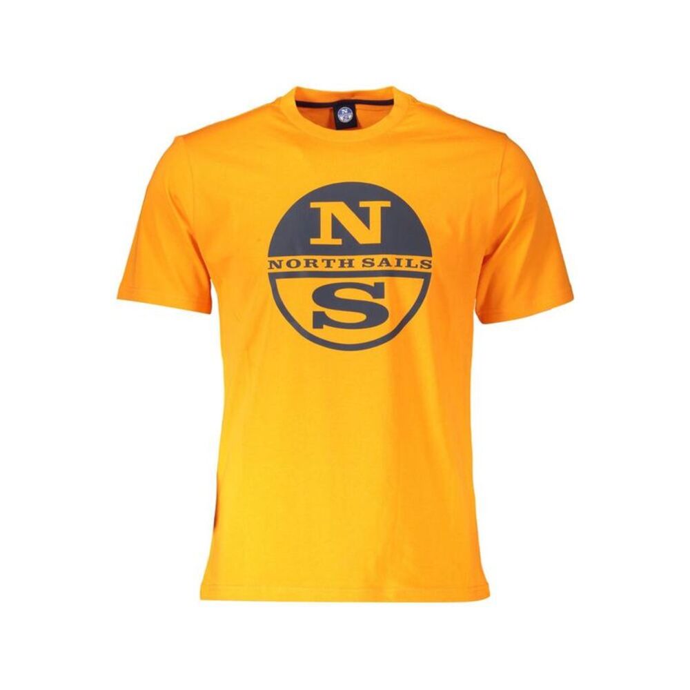North Sails Short Sleeve Crew Neck Tee Men Orange T-Shirts